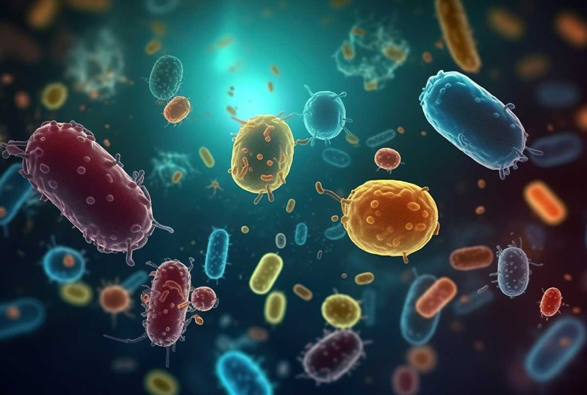 Makroskopisches Bild von Dram Mikroben